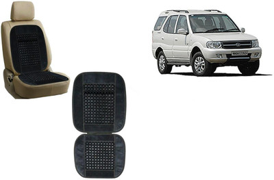 Auto Kite Wooden Bead, Velvet Seating Pad For  Tata Safari Storme(Car, Home and Office Grey)