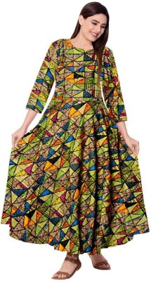 Trendy Fab Women Maxi Multicolor Dress