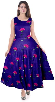 Trendy Fab Women Maxi Purple Dress