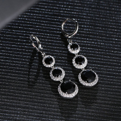 Shimmer Divine Luxuria Cubic Zirconia Copper Drops Danglers Shimmer Divine Earrings