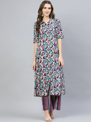 AKS Women Kurti Palazzo Set