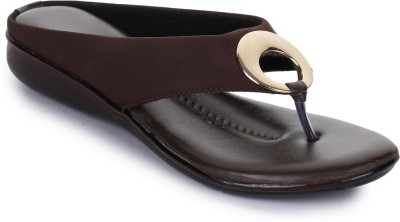 ShoeNstring Women Flats(Brown, Natural , 5)