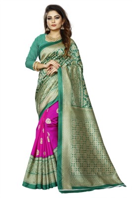 Vimalnath Synthetics Woven Bollywood Art Silk Saree(Light Green)