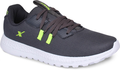 Sparx Men SM-422 Dark Grey Fluorescent Green Running Shoes For Men(Green, Grey , 7 UK/India)