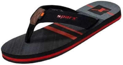 Sparx Men Flip Flops(Red, Black , 10)