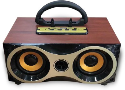 OUD OD-BT544FM Wooden Retro Bluetooth Wireless Speaker 10 W Bluetooth Speaker(Brown, Stereo Channel)