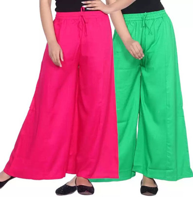 Shaylee Regular Fit Women Green, Pink Trousers