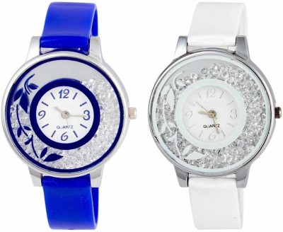 SPLAZOS 189 Girls Diamond Round Attractive Multicolor Combo Set Of Two Analog Watch  - For Women