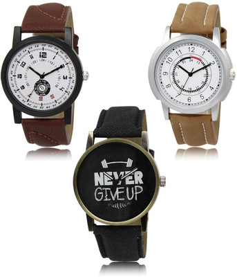SWIFFIN New latest Designer Combo of 3 Analog Watch  - For Men