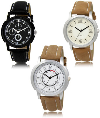FERRIZZO New latest Designer Combo of 3 Analog Watch  - For Men