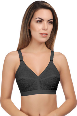 Eve's Beauty Full Coverage Women Full Coverage Non Padded Bra(Black)