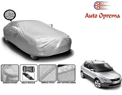 Auto Oprema Car Cover For Skoda Fabia Scout (With Mirror Pockets)(Silver)