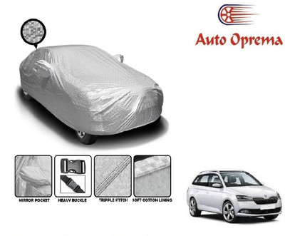 Auto Oprema Car Cover For Skoda Fabia (With Mirror Pockets)(Silver)