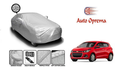 Auto Oprema Car Cover For Chevrolet Spark (With Mirror Pockets)(Silver)