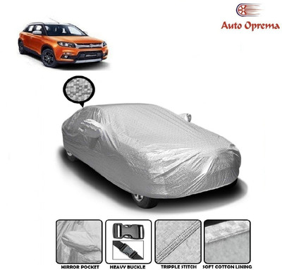 Auto Oprema Car Cover For Maruti Suzuki Vitara Brezza (With Mirror Pockets)(Silver)