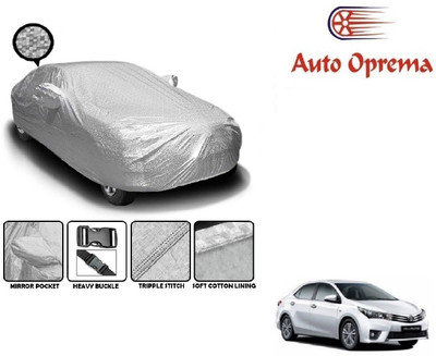 Auto Oprema Car Cover For Toyota Etios Cross (With Mirror Pockets)(Silver)