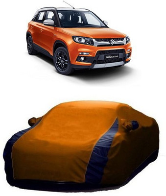 AASDEE Car Cover For Maruti Suzuki Vitara Brezza (With Mirror Pockets)(Orange)