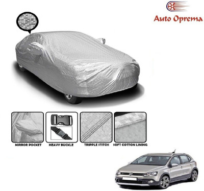 Auto Oprema Car Cover For Volkswagen Polo Cross (With Mirror Pockets)(Silver)