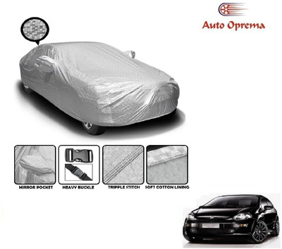 Auto Oprema Car Cover For Fiat Punto Evo (With Mirror Pockets)(Silver)