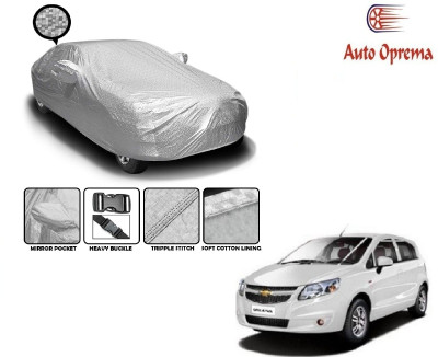 Auto Oprema Car Cover For Chevrolet Sail Hatchback (With Mirror Pockets)(Silver)