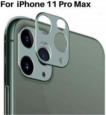 SHION Back Cover for Ultra Clear Anti-Burst 9H Hardness Camera Lens Glass, Camera Lens Protector for iPhone 11 ProMax(Green, Camera Bump Protector)
