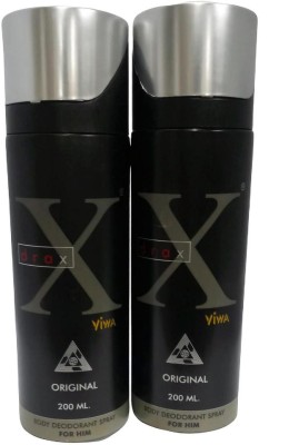 VIWA X-Drax Original Combo Deodorant Body Spray 200ml ( Pack Of 2 ) Deodorant Spray  -  For Men(400 ml, Pack of 2)