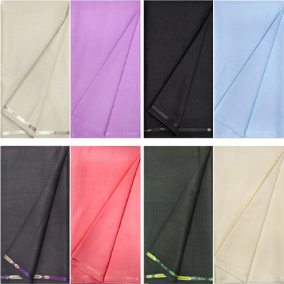 KUNDAN SULZ GWALIOR Polycotton Self Design Shirt & Trouser Fabric