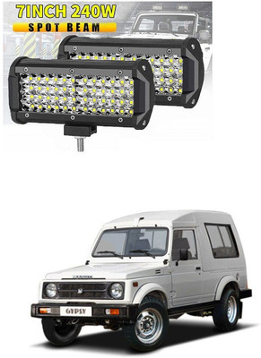 PRTEK Fog Light/Led bar/Work Light White 240 Watts 2pcs Universal Fitting Bikes and Cars 135 Headlight Car LED for Maruti Suzuki (12 V, 12 W)(Gypsy, Pack of 2)