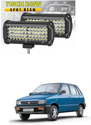 PRTEK Fog Light/Led bar/Work Light White 240 Watts 2pcs Universal Fitting Bikes and Cars 128 Headlight Car LED for Maruti Suzuki (12 V, 12 W)(800, Pack of 2)