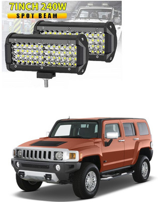 PRTEK Fog Light/Led bar/Work Light White 240 Watts 2pcs Universal Fitting Bikes and Cars 65 Headlight Car LED for GM (12 V, 12 W)(Hummer H2, Pack of 2)