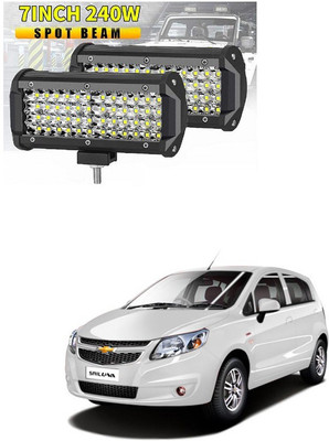 PRTEK Fog Light/Led bar/Work Light White 240 Watts 2pcs Universal Fitting Bikes and Cars 44 Headlight Car LED for Chevrolet (12 V, 12 W)(Sail UVA, Pack of 2)