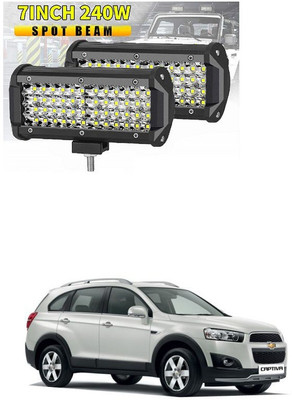 PRTEK Fog Light/Led bar/Work Light White 240 Watts 2pcs Universal Fitting Bikes and Cars 45 Headlight Car LED for Chevrolet (12 V, 12 W)(Captiva, Pack of 2)