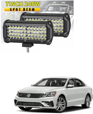 PRTEK Fog Light/Led bar/Work Light White 240 Watts 2pcs Universal Fitting Bikes and Cars 192 Headlight Car LED for Volkswagen (12 V, 12 W)(Passat, Pack of 2)