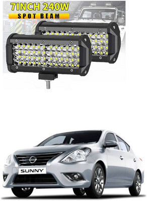 PRTEK Fog Light/Led bar/Work Light White 240 Watts 2pcs Universal Fitting Bikes and Cars 186 Headlight Car LED for Nissan (12 V, 12 W)(Sunny, Pack of 2)