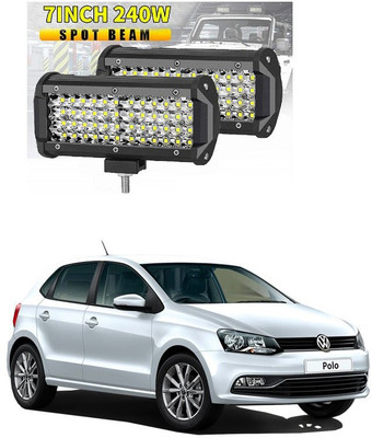 PRTEK Fog Light/Led bar/Work Light White 240 Watts 2pcs Universal Fitting Bikes and Cars 249 Headlight Car LED for Volkswagen (12 V, 12 W)(Polo GT, Pack of 2)