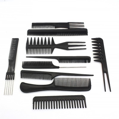 JOTKAPARKASH 10Pcs Hair Stylists Professional Styling Comb Set Anti-Static Hair Combs