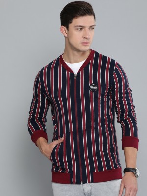 DIFFERENCE OF OPINION Full Sleeve Striped Men Jacket