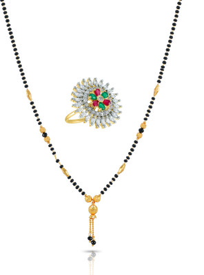 Charms Alloy Gold-plated Black, Gold Jewellery Set(Pack of 1)