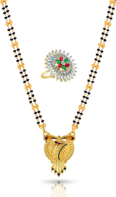 Charms Alloy Gold-plated Black, Gold Jewellery Set(Pack of 1)