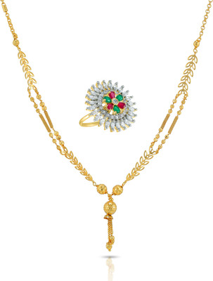 Charms Alloy Gold-plated Multicolor Jewellery Set(Pack of 1)