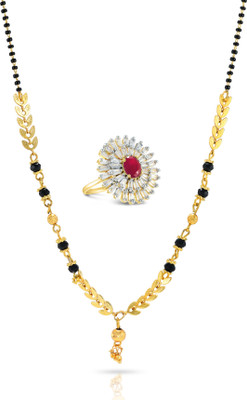 Charms Alloy Gold-plated Multicolor Jewellery Set(Pack of 1)