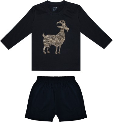 Luke and Lilly Boys Casual T-shirt Shorts(Black)