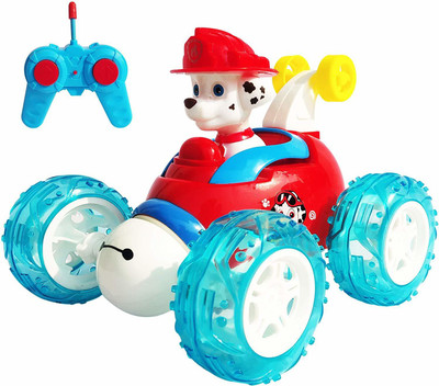 paw-patrol-rc-rechargeable-360-degree-twisting-stunt-car-with-music-lights-for-kidsmulticolor