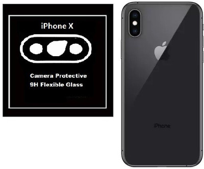 ISAAK Back Camera Lens Glass Protector for Apple iPhone X(Pack of: 1)
