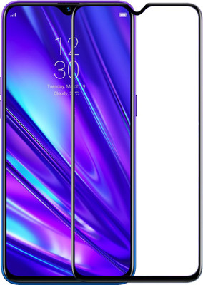 Genron Edge To Edge Tempered Glass for Realme 5 Pro(Pack of 1)