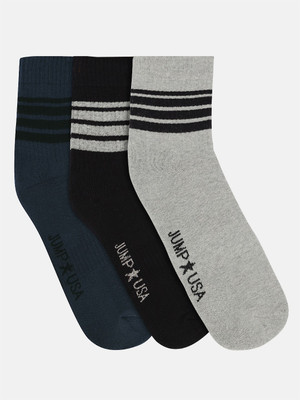 JUMP USA Men Striped Ankle Length(Pack of 3)