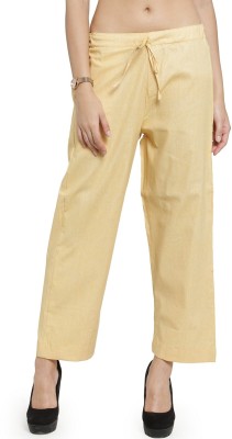 Enchanted Drapes Regular Fit Women Yellow Trousers