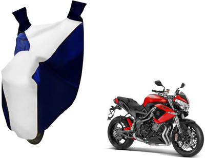 WolkomHome Two Wheeler Cover for DSK Benelli(TNT R, Blue, White)