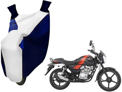 WolkomHome Two Wheeler Cover for Bajaj(V 150, Blue, White)