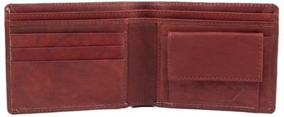 Keviv Men Casual Brown Genuine Leather Wallet(5 Card Slots)